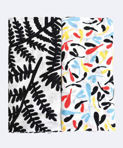 Etta Loves Etta Loves 2 Pack Muslins - Plant Print