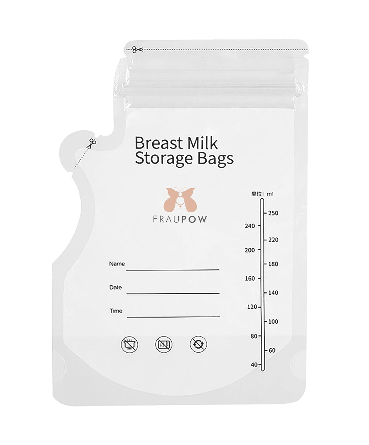 Fraupow Breastfeeding Fraupow Breast Milk Storage Bags - Pack of 30