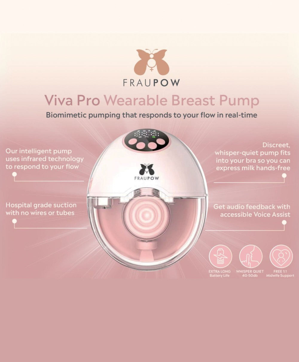 Fraupow Breastfeeding Fraupow Viva Pro Wearable Hands-Free Breast Pump