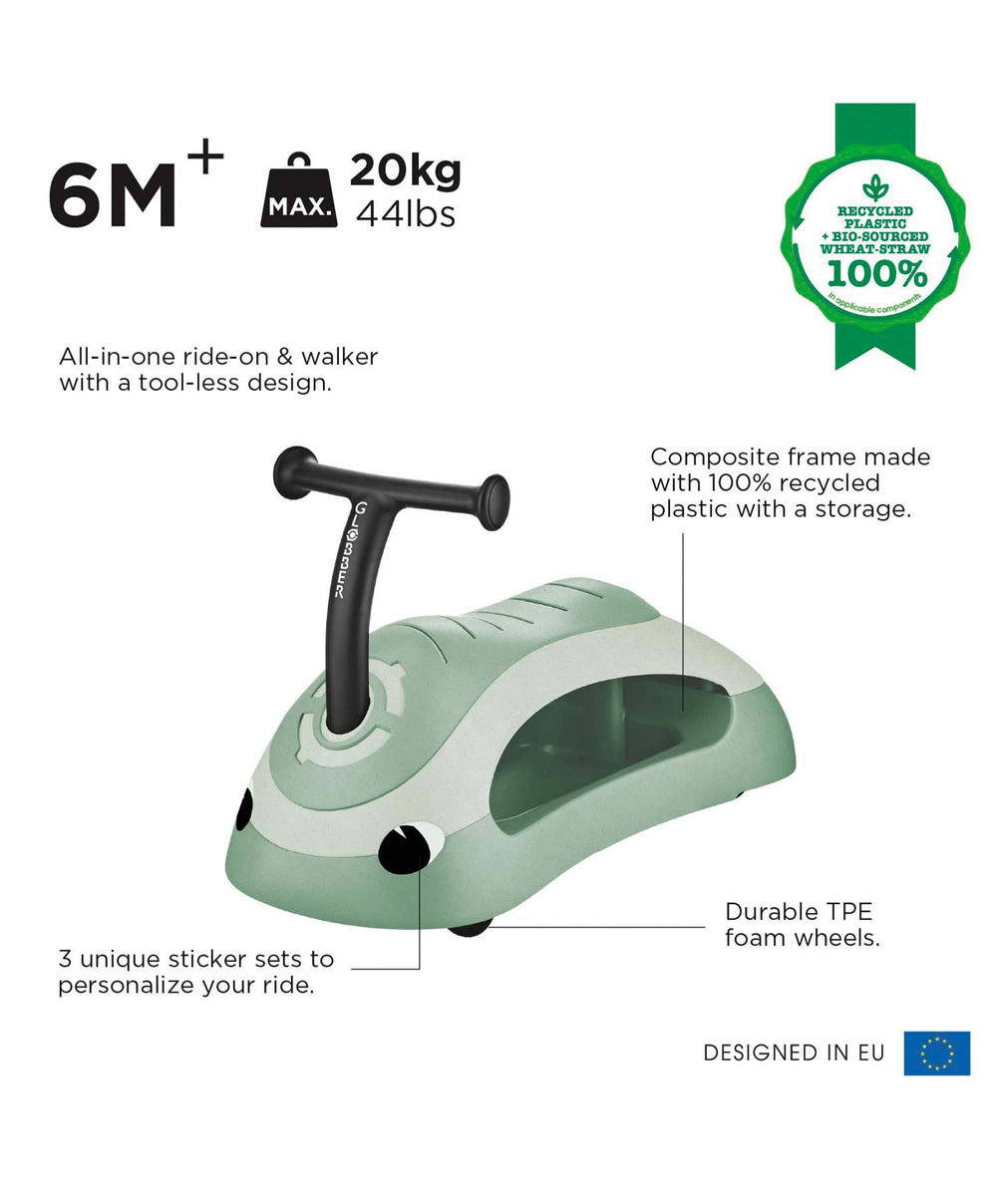 Globber Activity Toys Globber Baby Walker 2in1 Ecologic - Pistachio