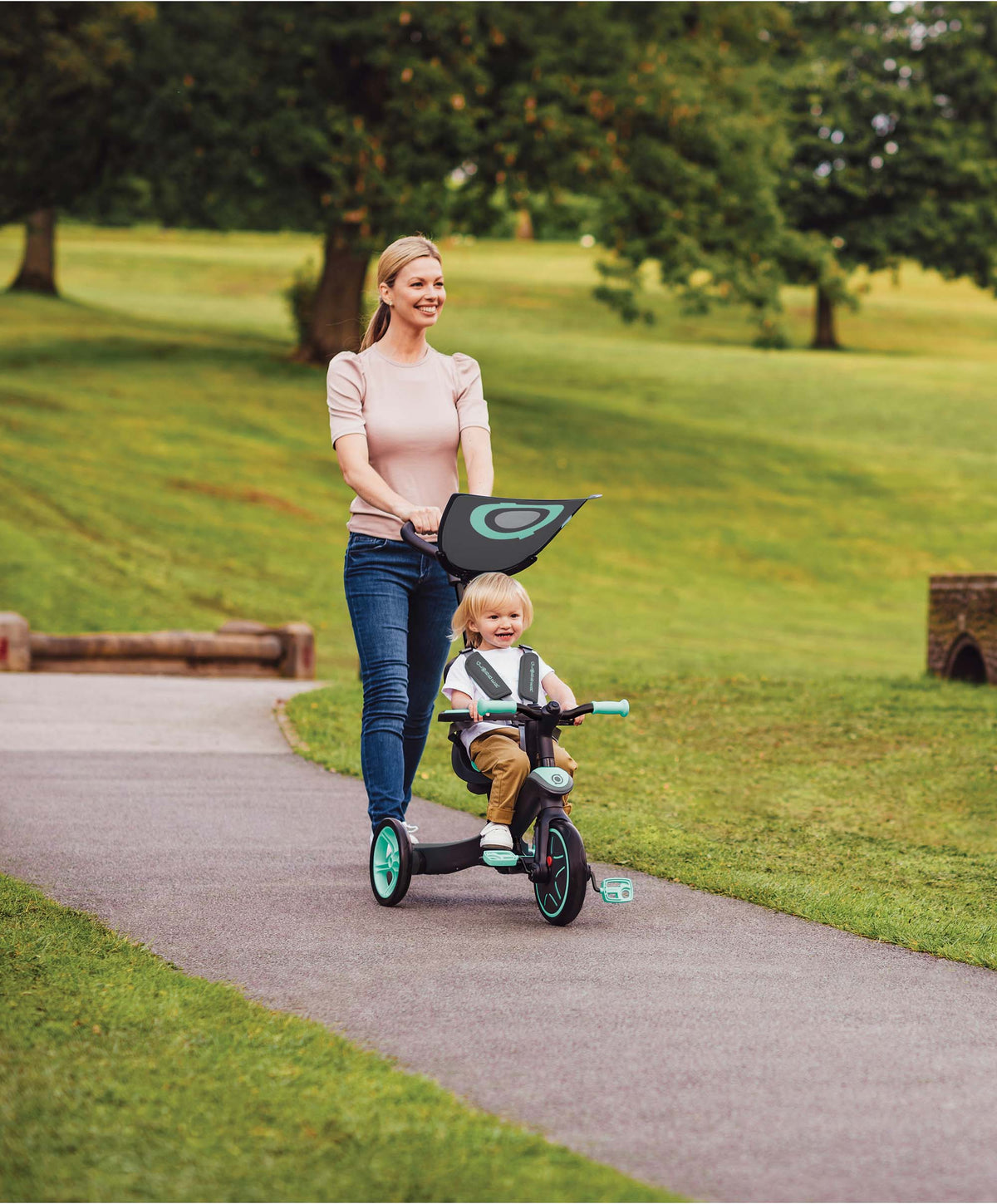 Globber Explorer 4 in 1 Trike - Mint Green – Mamas & Papas IE