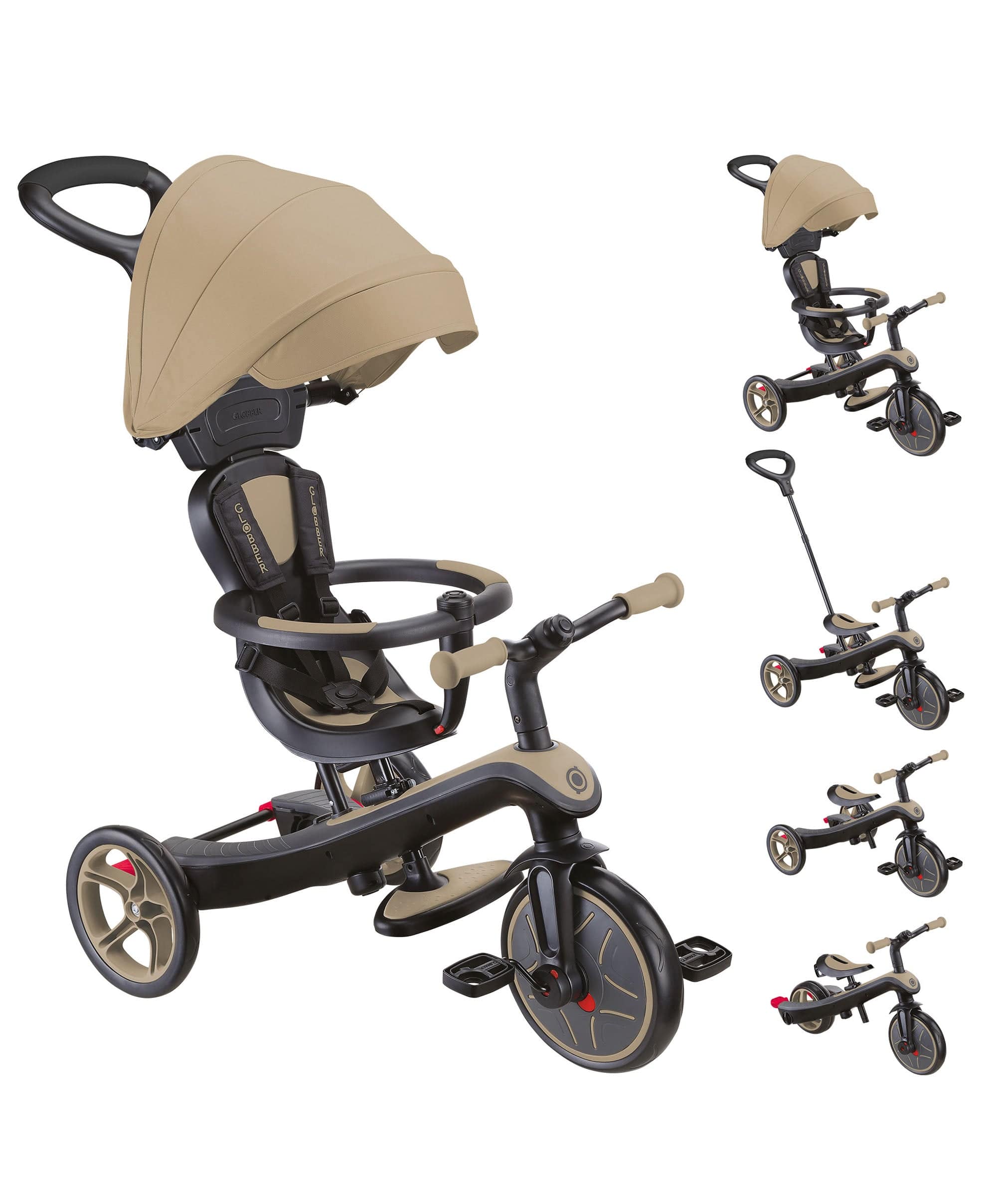 Globber Explorer Trike in Sand – Mamas Papas IE