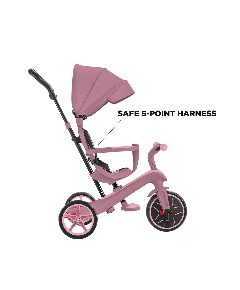 Globber Outdoor Play Globber Explorer Trike Eco 4 in 1 – Berry