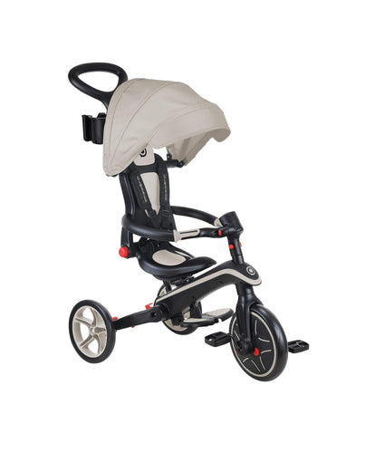 Globber Outdoor Play Globber Explorer Trike Foldable 4 in 1 - Taupe