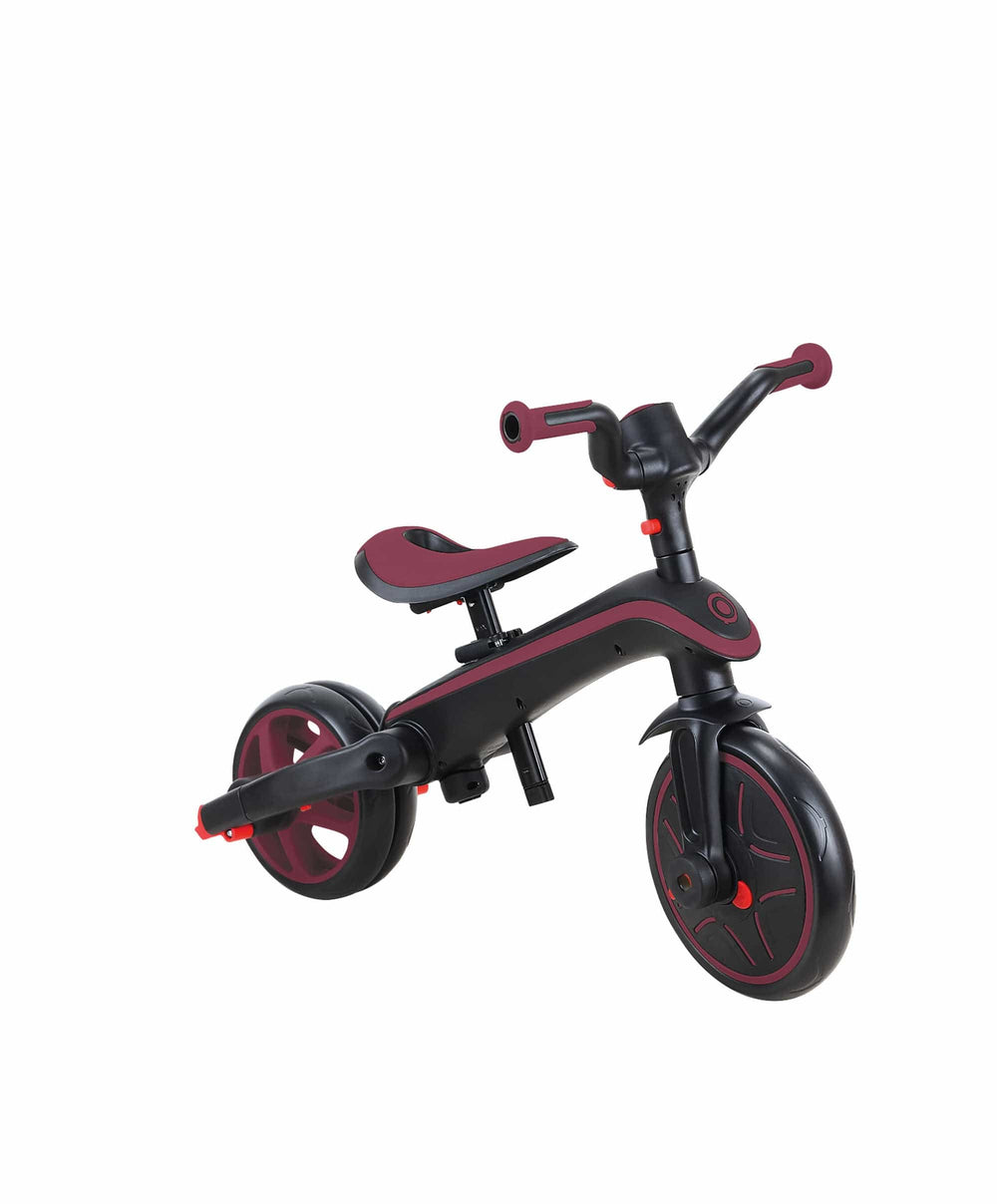 Globber Outdoor Play Globber Explorer Trike Foldable 4in1 -  Burgundy