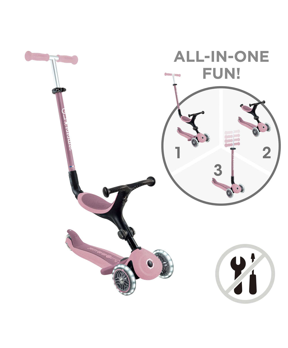 Globber Outdoor Play Globber Go Up Active Lights Eco - Berry