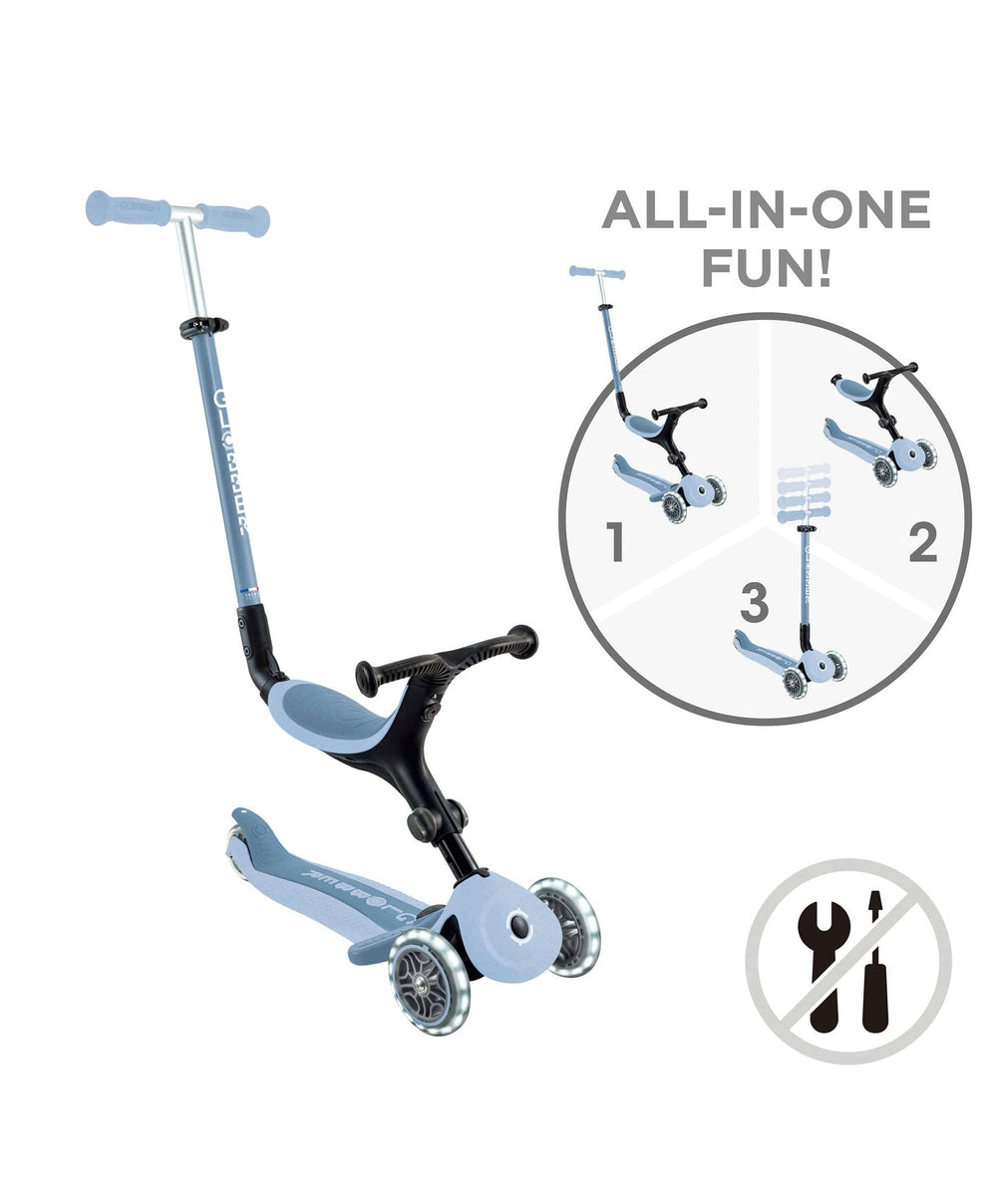 Globber Outdoor Play Globber Go Up Active Lights Eco - Blueberry