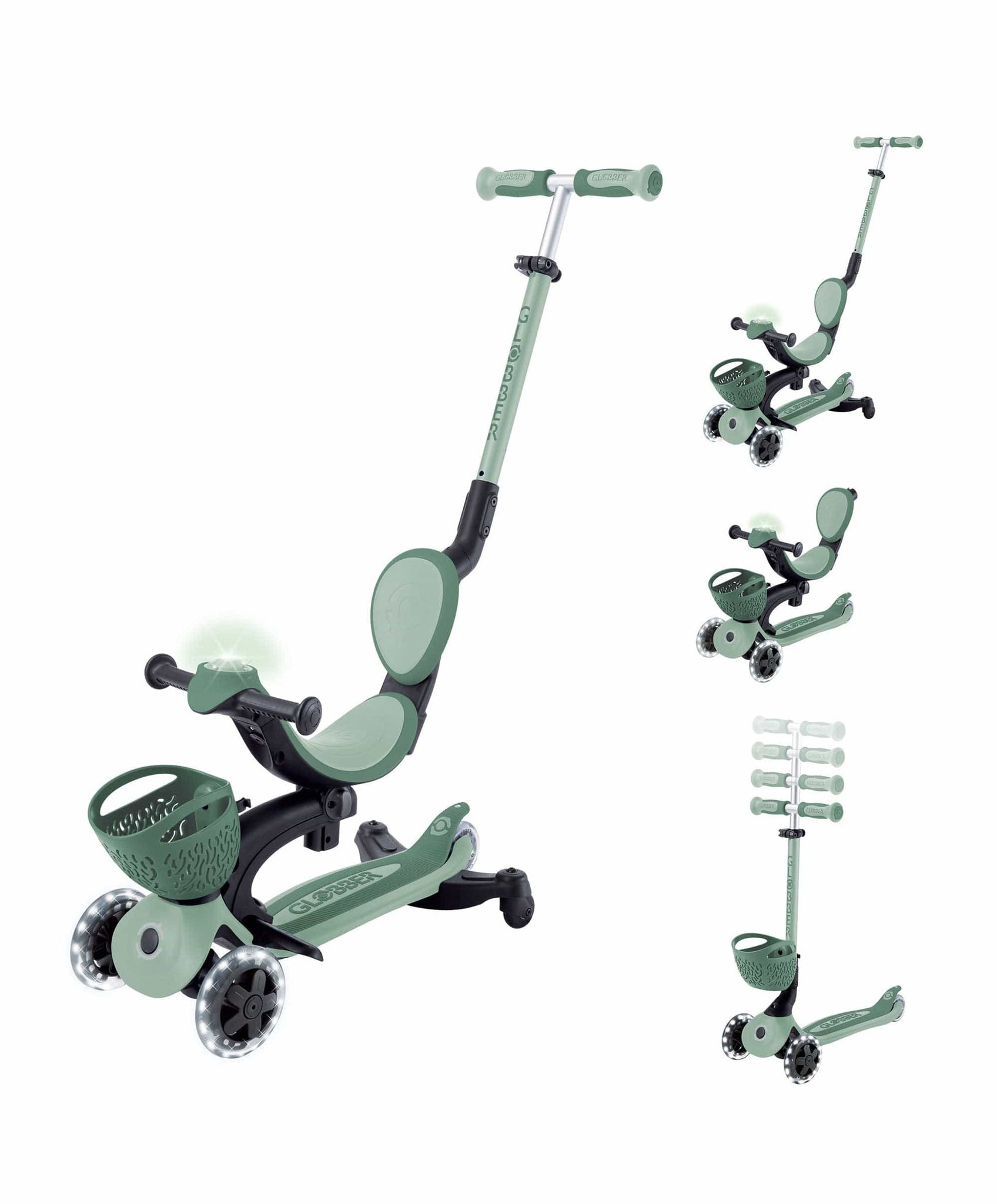 Globber Go Up Baby 360 Lights Scooter – Sage – Mamas & Papas IE Globber Go Up Baby 360 Lights Scooter – Sage – Mamas & Papas IE