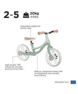 Globber Ride on Toy Globber Go Bike Elite - Sage