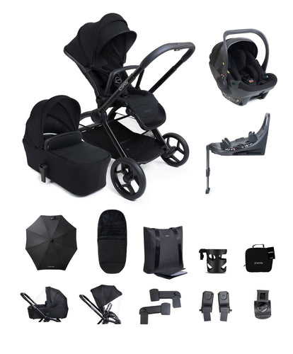 iCandy iCandy Core 2 Pushchair Bundle With Maxi-Cosi Pebble Slide Pro Car Seat & Base – Black