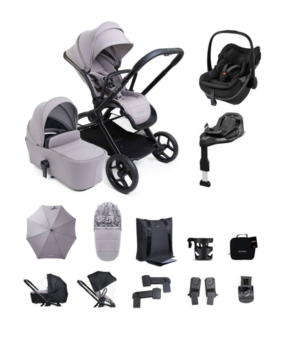 iCandy iCandy Core 2 Pushchair Bundle With Maxi-Cosi Pebble Slide Pro Car Seat & Base – Grey
