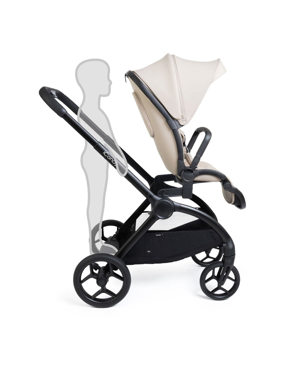 iCandy iCandy Core 2 Pushchair Bundle With Maxi-Cosi Pebble Slide Pro Car Seat &amp; Base – Sandstone