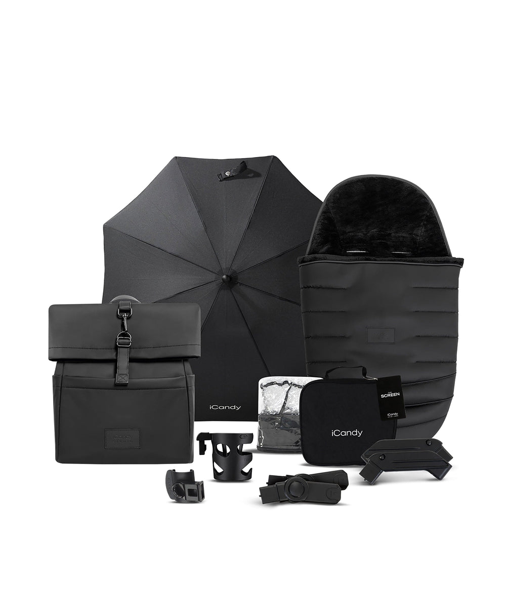 iCandy iCandy Peach 7 STUDIO Complete Bundle and Maxi-Cosi Pebble 360 Pro Car Seat &amp; Base - Black