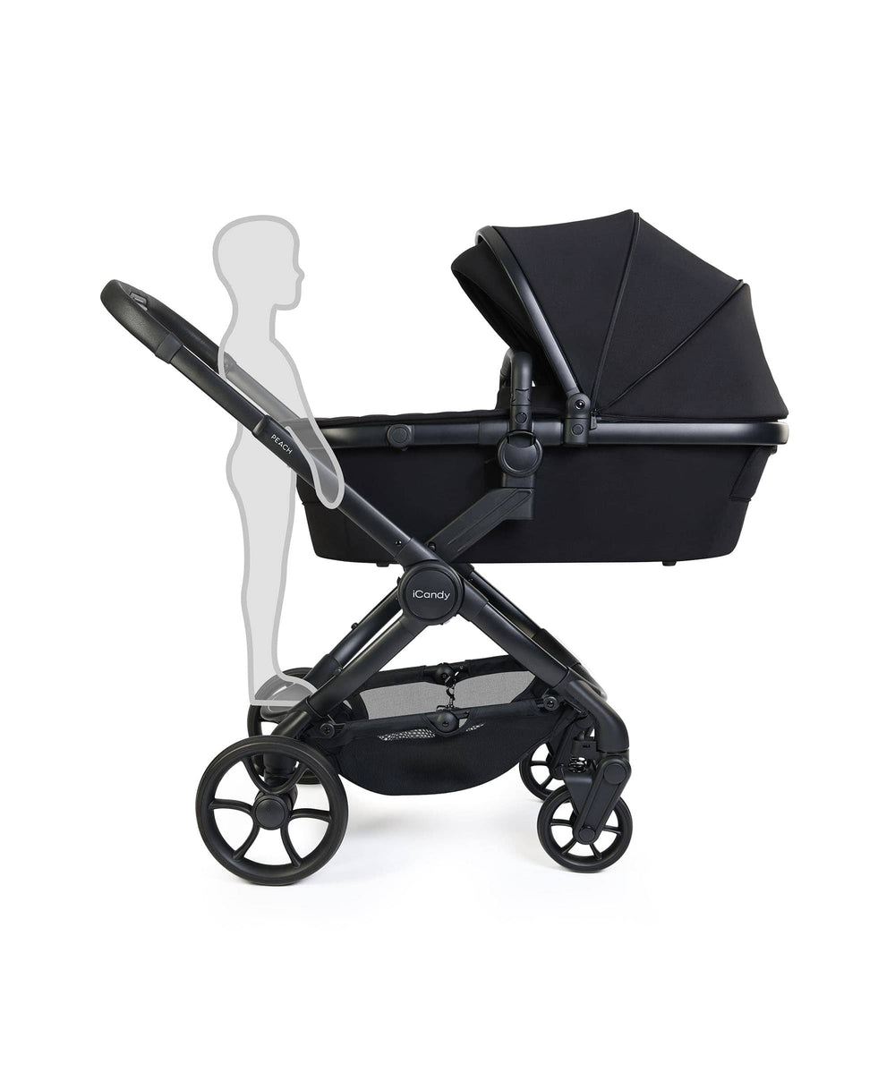 iCandy iCandy Peach 8 Complete Bundle with Maxi-Cosi Pebble Slide Pro Car Seat &amp; Base  - Black