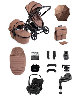 iCandy iCandy Peach 8 Complete Bundle with Maxi-Cosi Pebble Slide Pro Car Seat & Base  - Coco