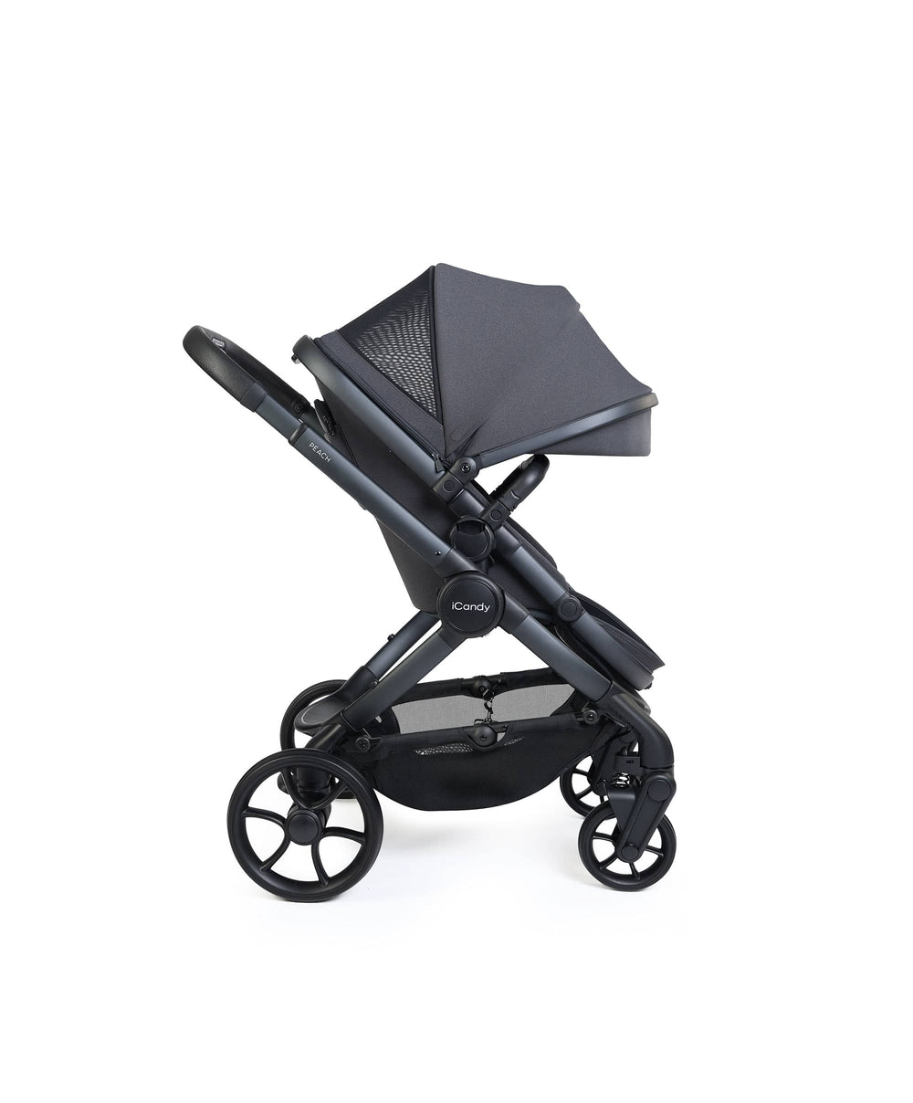 iCandy iCandy Peach 8 Complete Bundle with Maxi-Cosi Pebble Slide Pro Car Seat &amp; Base  - Grey