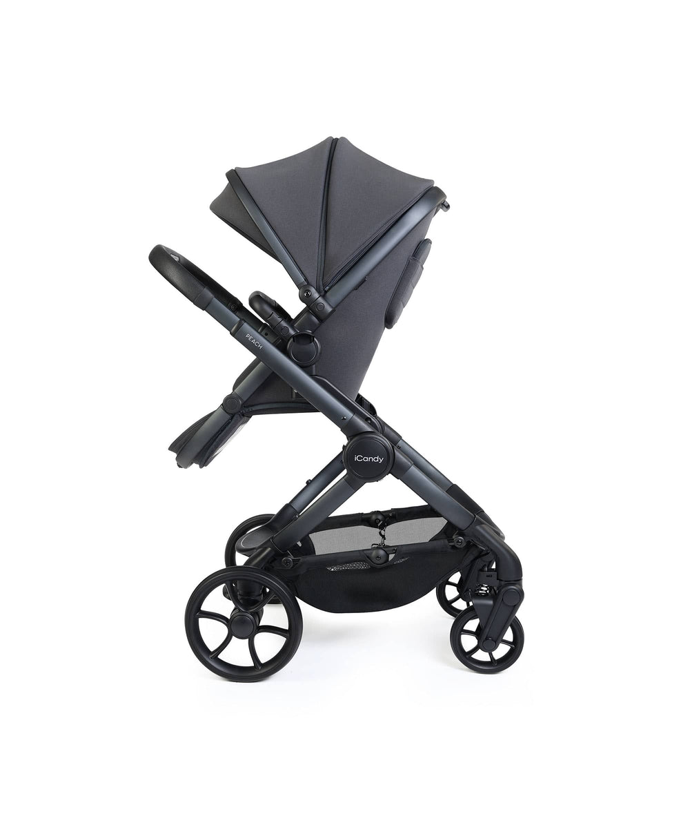 iCandy iCandy Peach 8 Complete Bundle with Maxi-Cosi Pebble Slide Pro Car Seat &amp; Base  - Grey