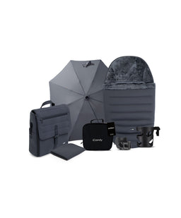 iCandy iCandy Peach 8 Complete Bundle with Maxi-Cosi Pebble Slide Pro Car Seat & Base  - Grey