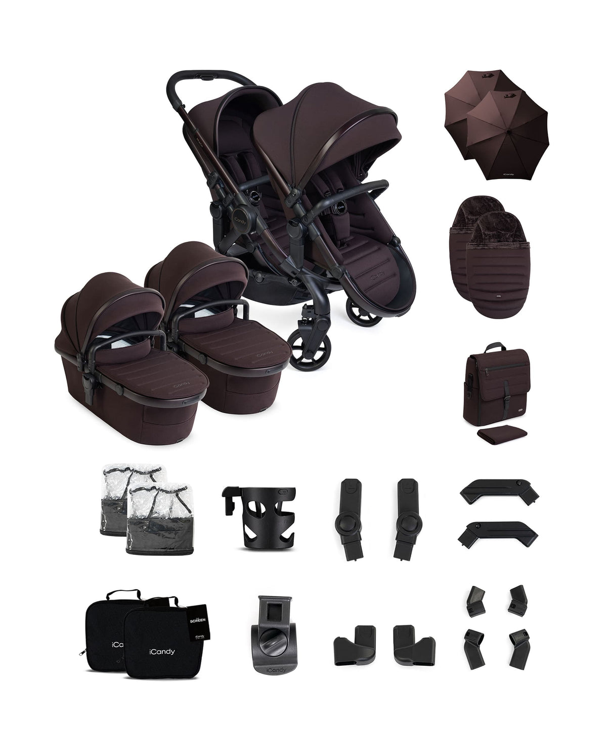 iCandy iCandy Peach 8 Twin Complete Bundle - Coffee Bean