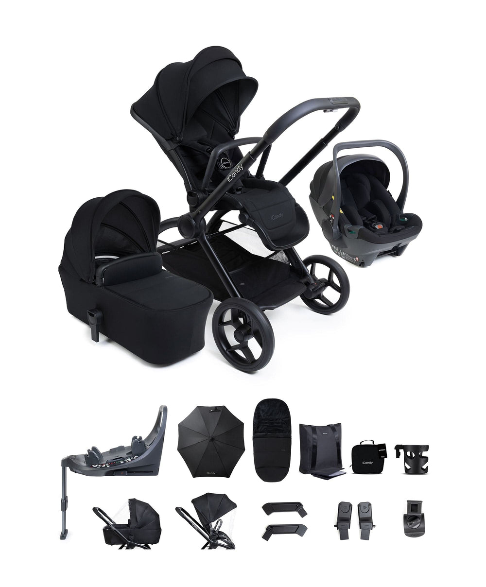 iCandy Pushchairs iCandy Core 2 Complete Travel Bundle with Cocoon 360 - Black