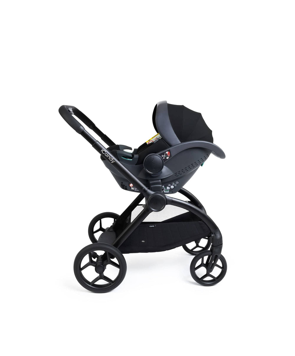 iCandy Pushchairs iCandy Core 2 Pushchair Bundle With Cybex Cloud T+ Car Seat &amp; Base - Black