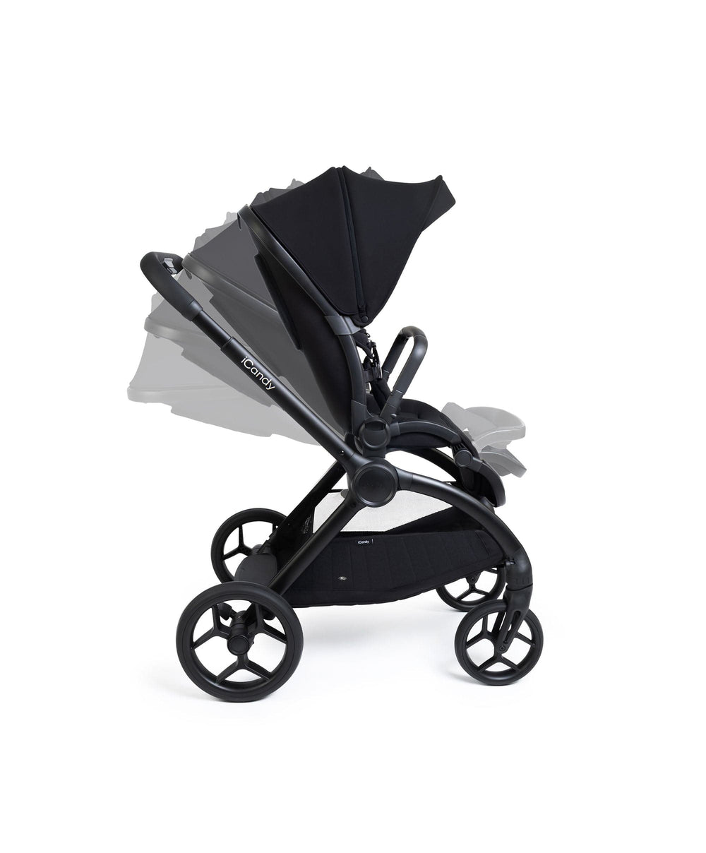 iCandy Pushchairs iCandy Core 2 Pushchair Bundle With Cybex Cloud T+ Car Seat &amp; Base - Black