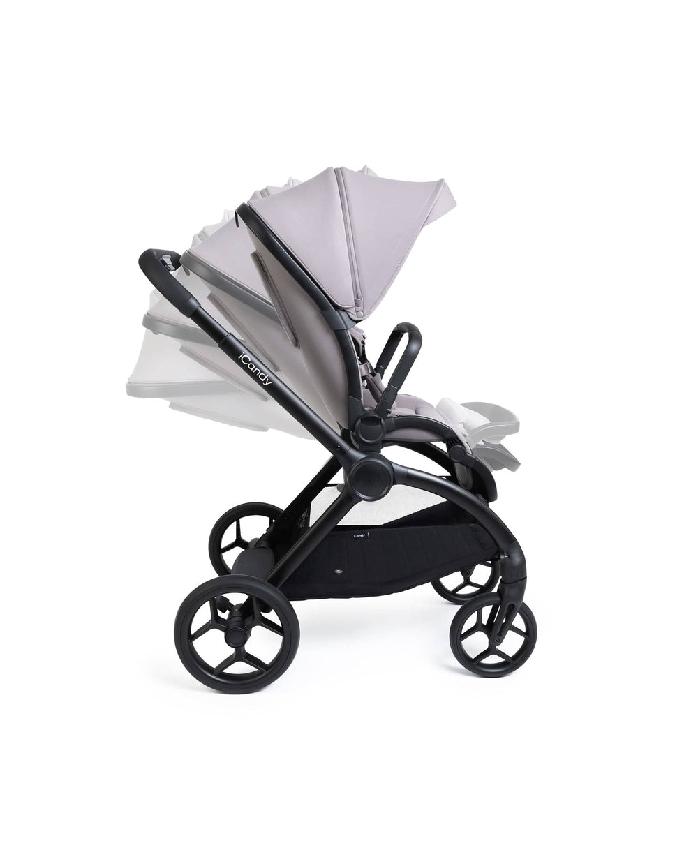 iCandy Pushchairs iCandy Core 2 Pushchair Bundle With Cybex Cloud T+ Car Seat &amp; Base - Storm Grey