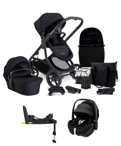 iCandy Pushchairs iCandy Orange 4 Pushchair Bundle with Maxi-Cosi Pebble 360 Pro² Car Seat & Base – Black