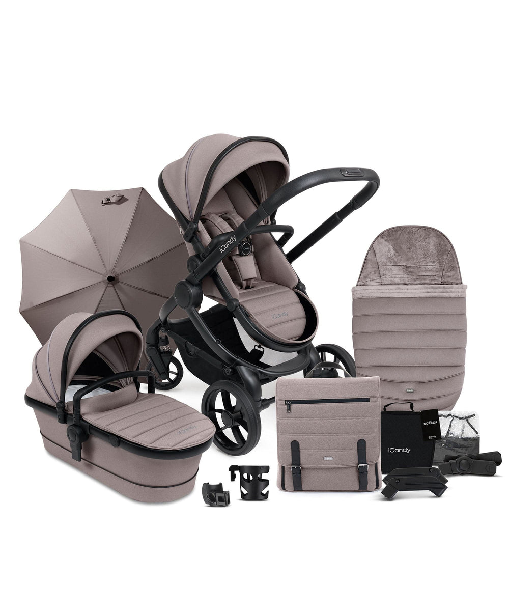 iCandy Pushchairs iCandy Peach 7 Complete Bundle - Porcini