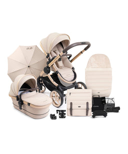 iCandy Pushchairs iCandy Peach 7 Complete Pushchair Bundle with Maxi-Cosi Pebble 360 Pro2 Car Seat - Biscotti