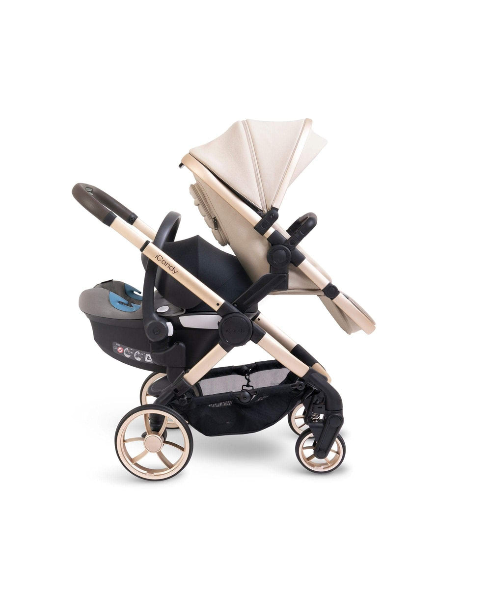 iCandy Pushchairs iCandy Peach 7 Double Pushchair Bundle - Biscotti