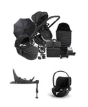 iCandy Pushchairs iCandy Peach 7 STUDIO Complete Bundle and Cybex Cloud T i-Size Rotating Car Seat & Base - Black