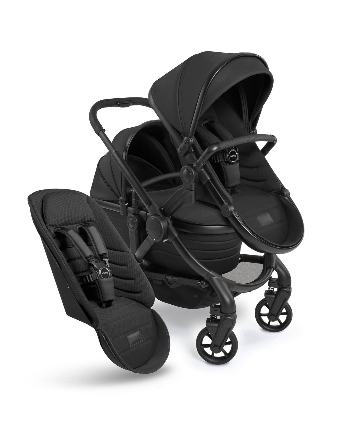 iCandy Pushchairs iCandy Peach 7 STUDIO Double Complete Bundle - Black