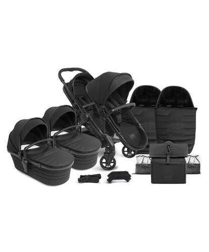 iCandy Pushchairs iCandy Peach 7 STUDIO Twin Complete Bundle - Black