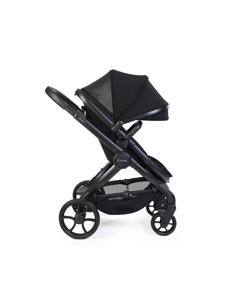 iCandy Pushchairs iCandy Peach 8 Complete Bundle with Cocoon 360 Car Seat - Black