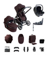iCandy Pushchairs iCandy Peach 8 Complete Bundle with Cocoon 360 Car Seat - Coffee Bean