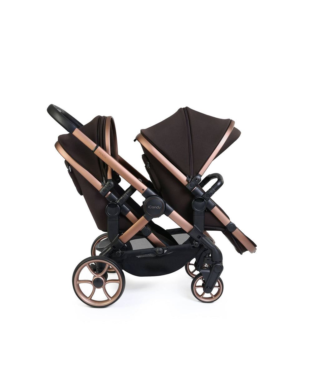 iCandy Pushchairs iCandy Peach 8 Double Complete Bundle - Pecan