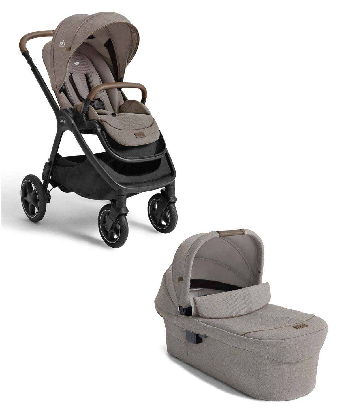 Joie Joie finiti™ 4in1 Signature Pushchair & Ramble XL ™ Signature Carrycot Bundle - Maple