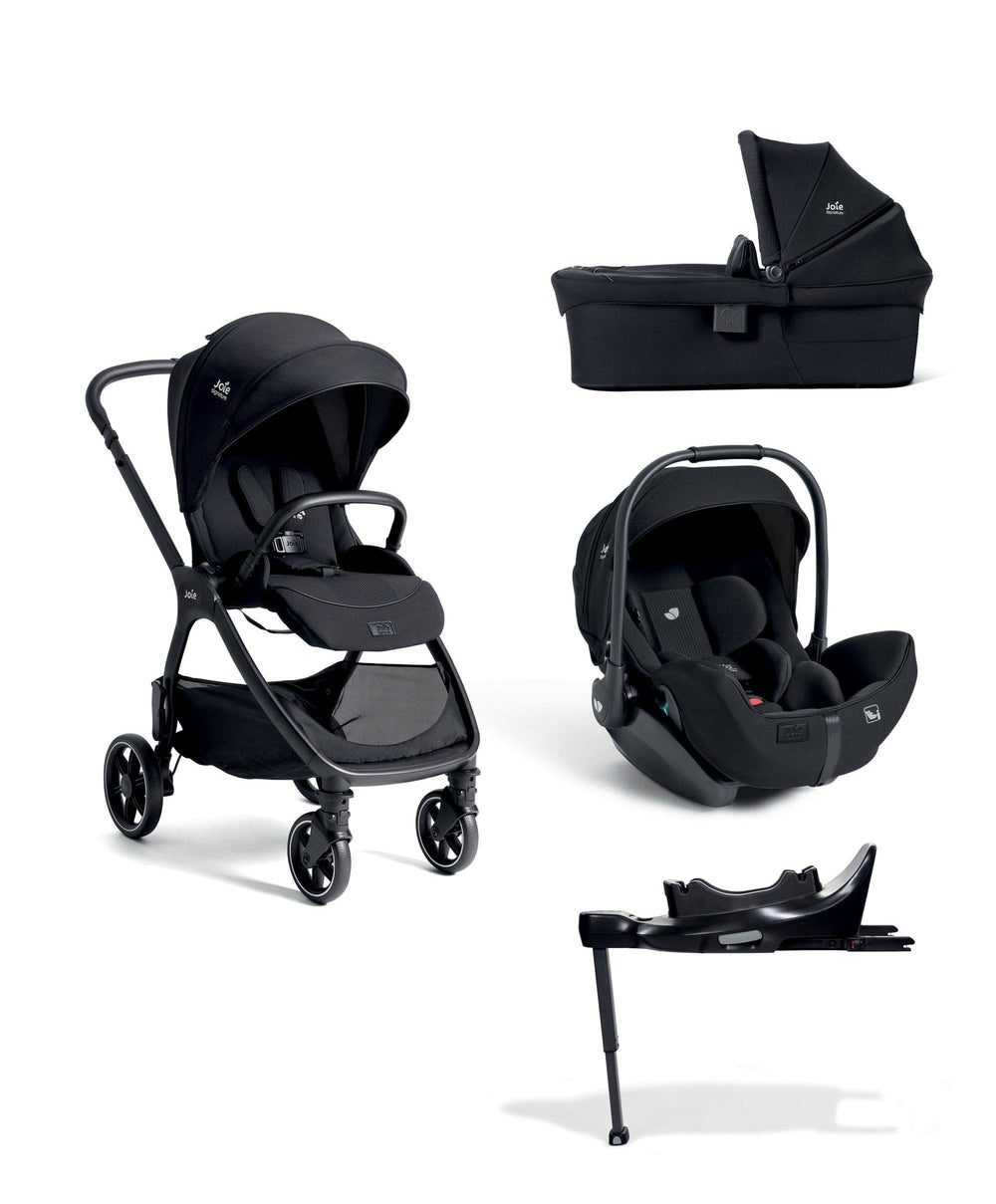 Joie Pushchairs Joie Signature Valora Pushchair  Bundle With Joie I-Level Pro Signature Car Seat &amp; Base (4 Pieces) -  Eclipse