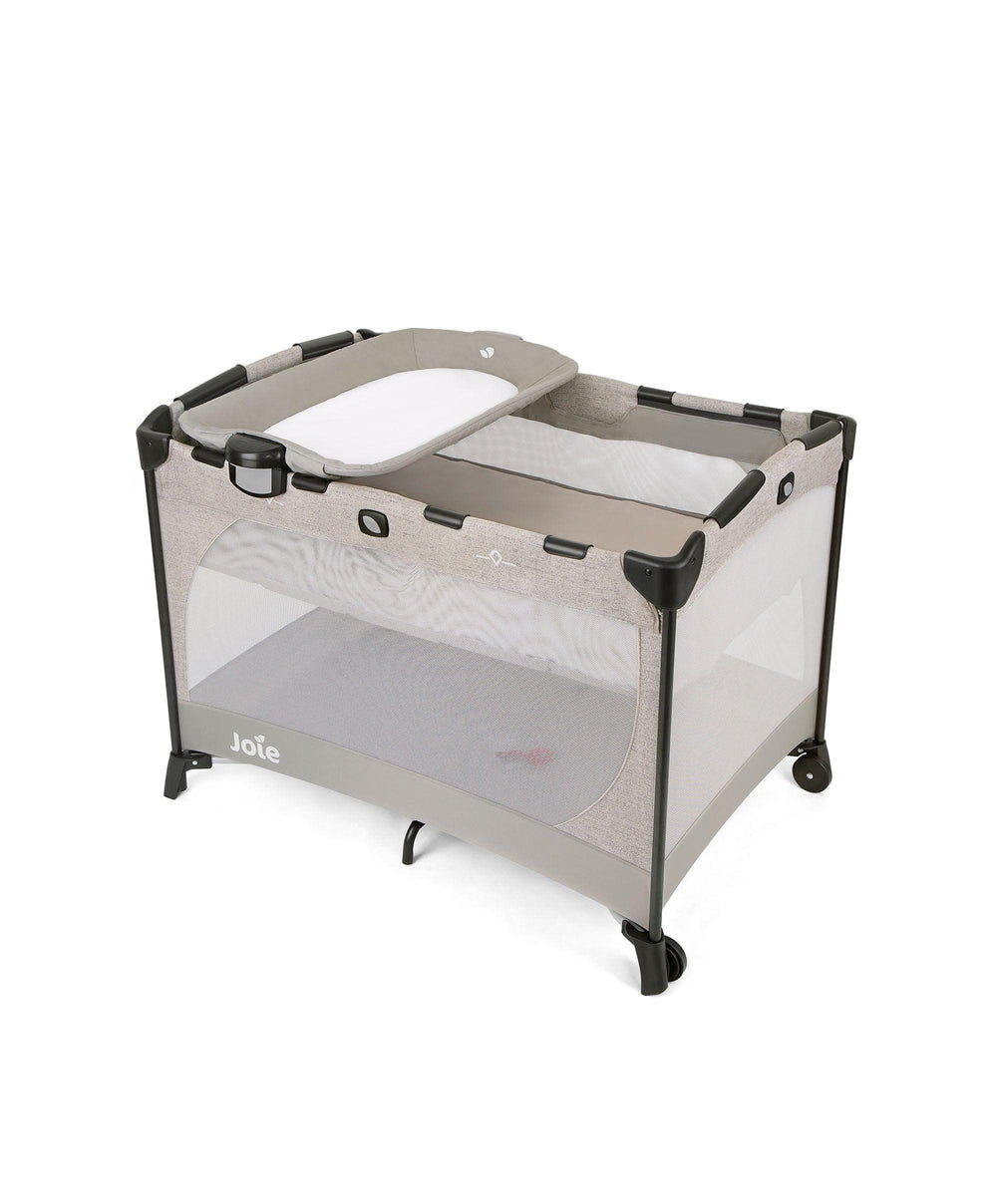 Joie Travel Cots Joie Commuter Change&amp;trade; Travel Cot - Speckled Grey