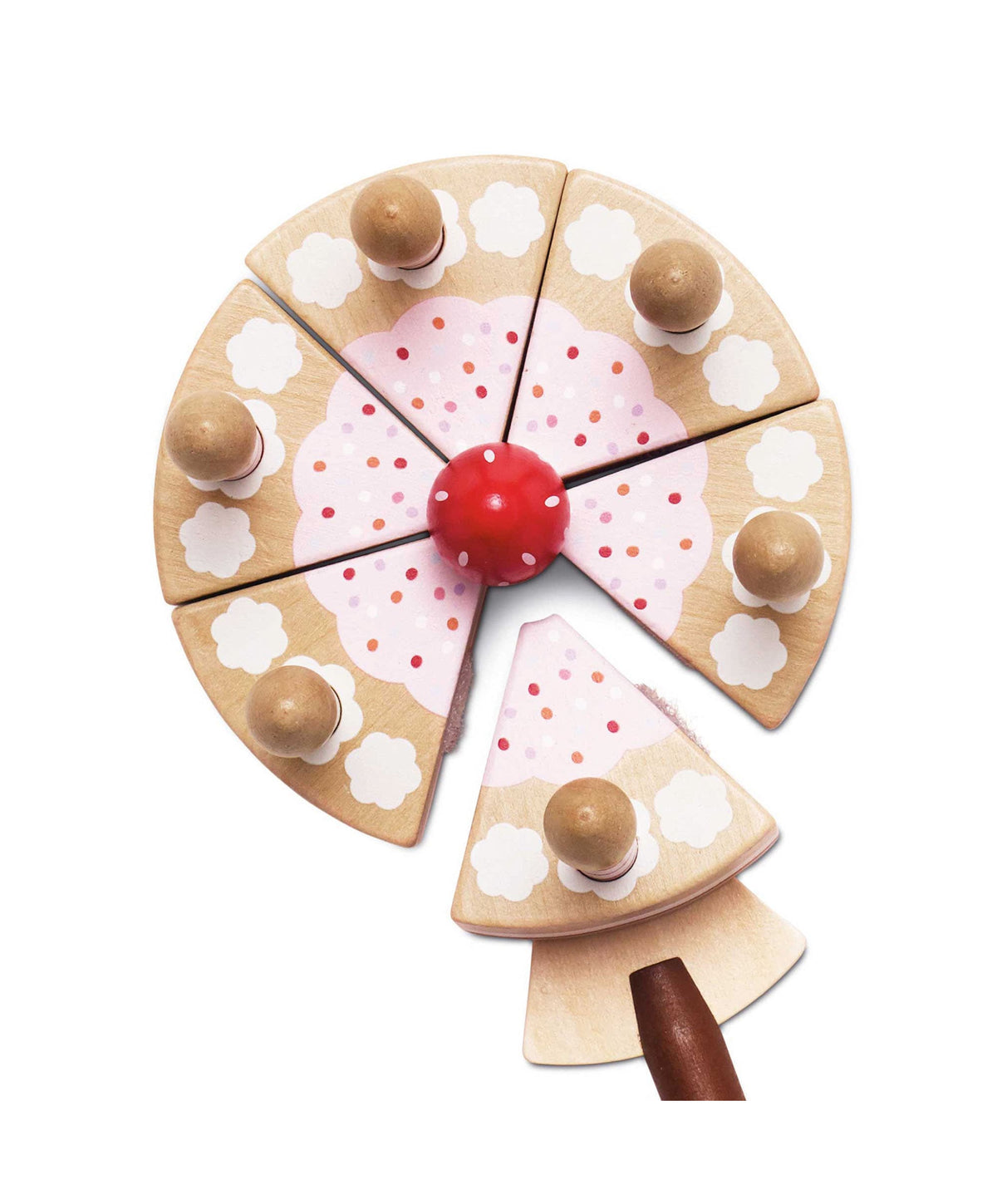 Le Toy Van Eco Friendly & Wooden Toys Le Toy Van Sliceable Birthday Cake & Candles