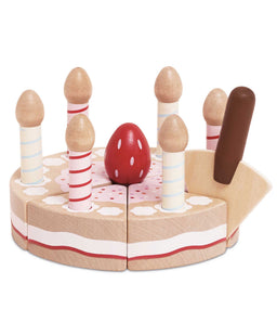 Le Toy Van Eco Friendly & Wooden Toys Le Toy Van Sliceable Birthday Cake & Candles