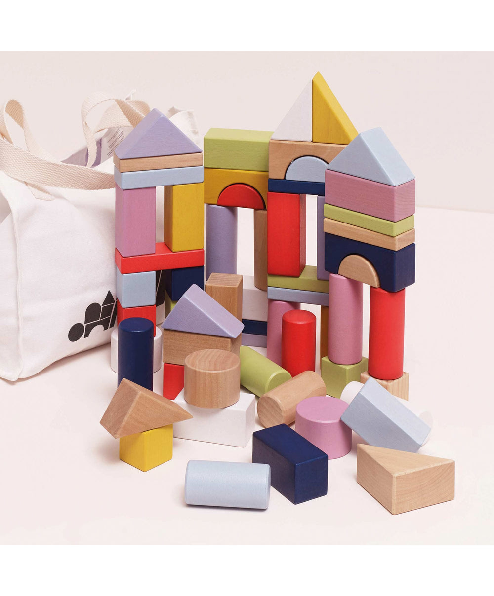 Le Toy Van Jigsaws &amp; Puzzles Le Toy Van Colourful Wooden Building Blocks