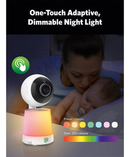Leapfrog Baby Monitors Leapfrog 7 Inch LF4917HD Pan & Tilt Monitor with Floorstand - White
