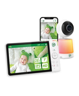 Leapfrog Baby Monitors Leapfrog 7 Inch LF4917HD Pan & Tilt Monitor with Floorstand - White