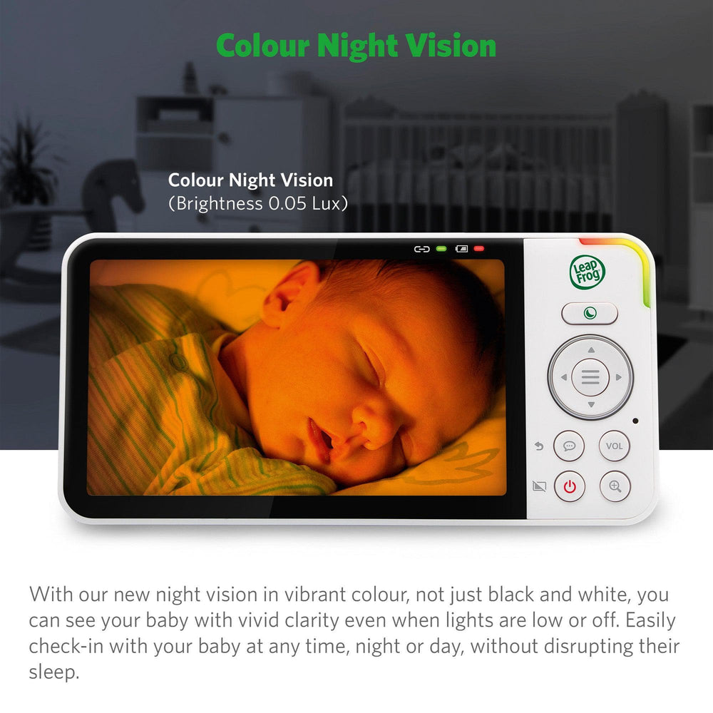 Leapfrog Baby Monitors LeapFrog LF915HD 5 Inch Video Baby Monitor &amp; Floorstand - White