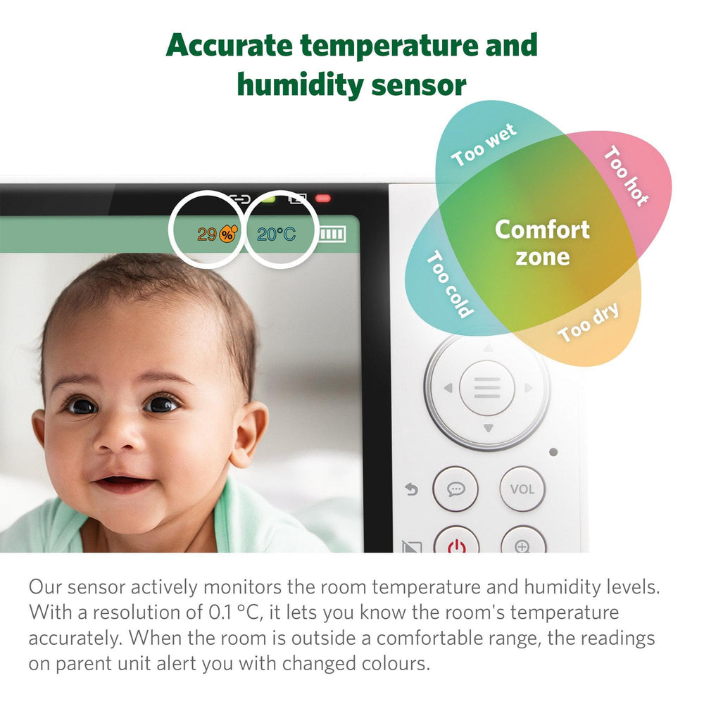 Leapfrog Baby Monitors LeapFrog LF915HD 5 Inch Video Baby Monitor &amp; Floorstand - White