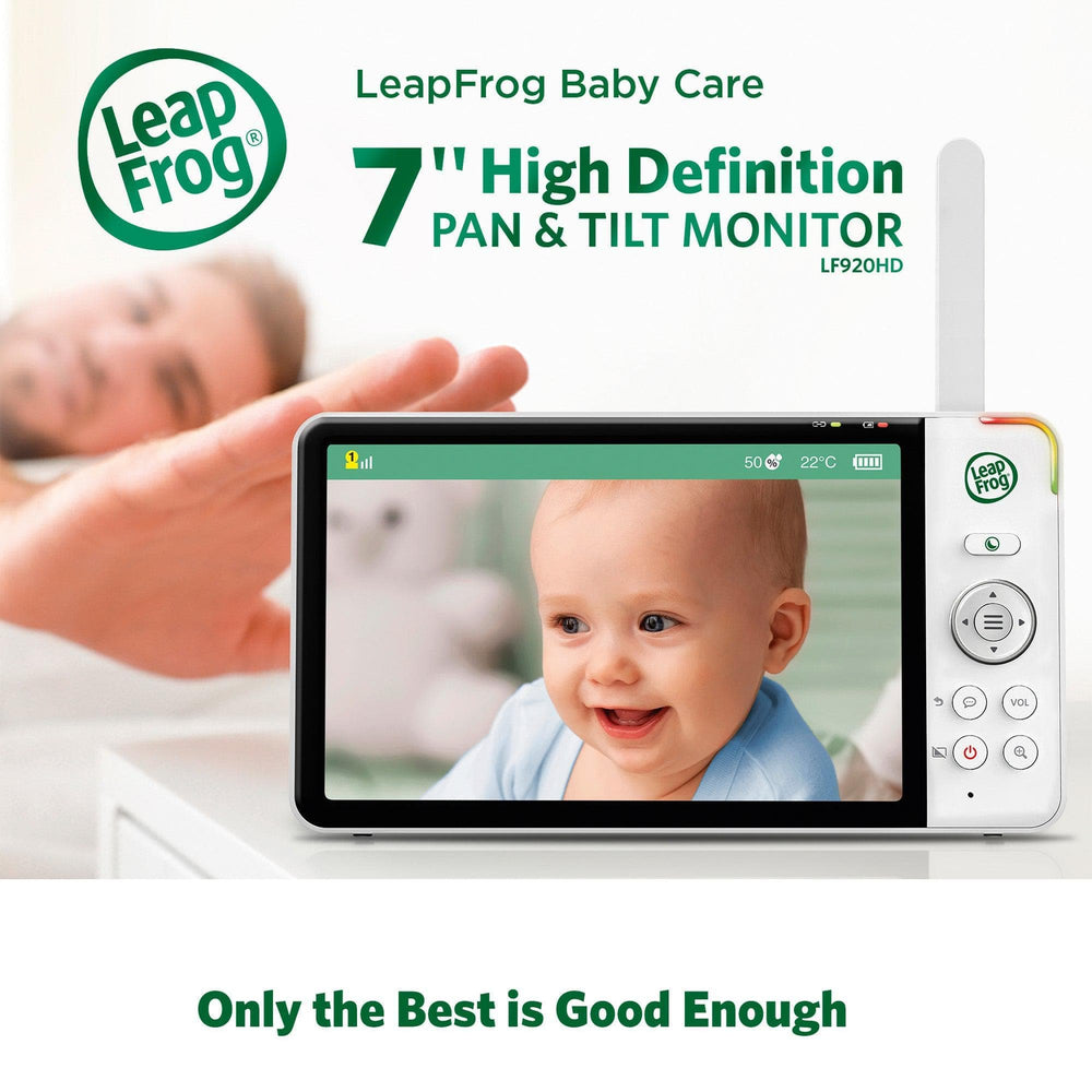 Leapfrog Baby Monitors LeapFrog LF920HD 7 Inch Video Baby Monitor &amp; Floorstand - White