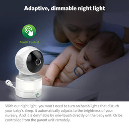 Leapfrog Baby Monitors LeapFrog LF920HD 7 Inch Video Baby Monitor & Floorstand - White