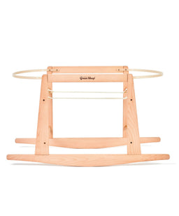 Little Green Sheep Moses Baskets Little Green Sheep Organic Knitted Moses Basket & Mattress - Truffle